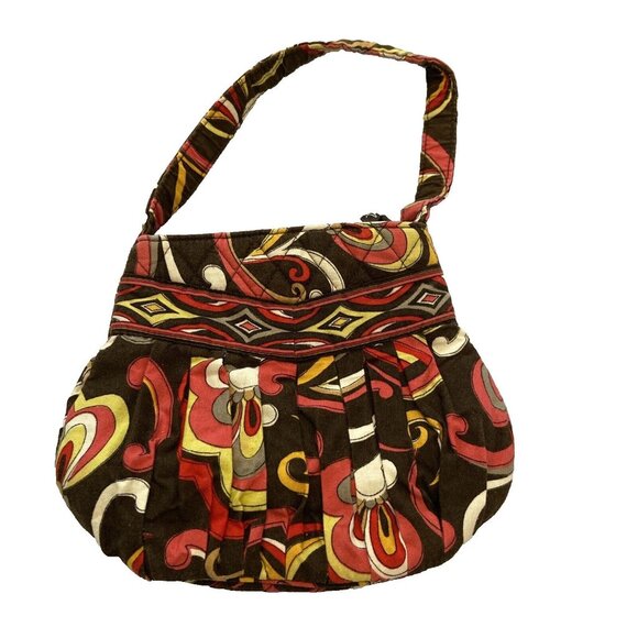 Vera Bradley Handbags - Vera Bradley Puccini purse handbag brown red pink yellow orange white CLEAN CUTE